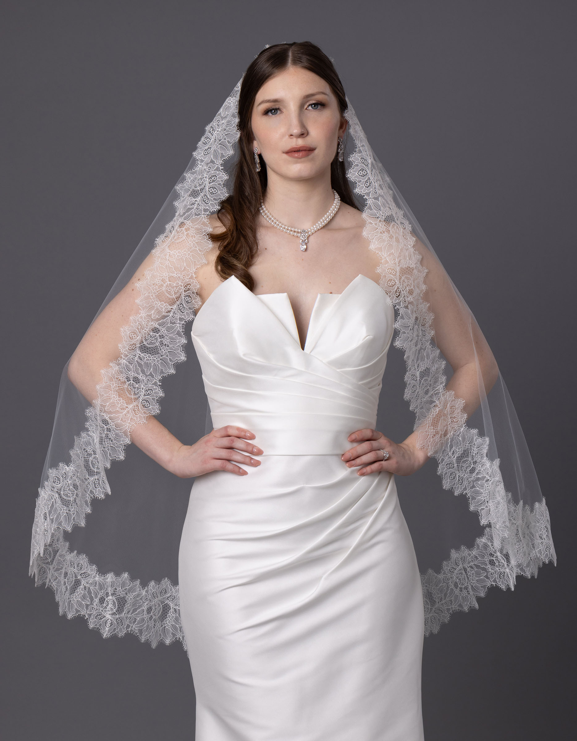 Bridal Classics Single Tier Veils V-850